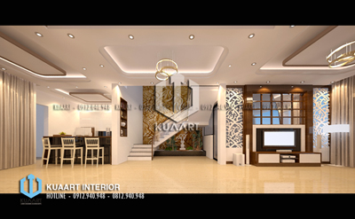 Thiết kế nội thất Biệt thự khu đô thị Mê Linh, Anh Dũng, Dương Kinh, Hải Phòng
