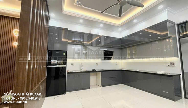 Tủ bếp nhựa được lắp đặt tại Lê Chân Hải Phòng