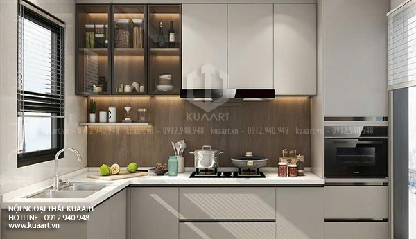 Thiết Kế Thi Công Tủ Bếp Nhựa Nhà Mr Vũ Tại Hạ Long Quảng Ninh